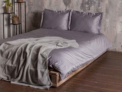 Комплект постельного белья Luxberry DAILY BEDDING стальной Евро