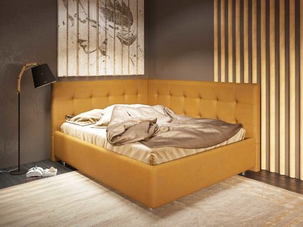 Кровать Nuvola Sabina угловая Velutto 22 160х200