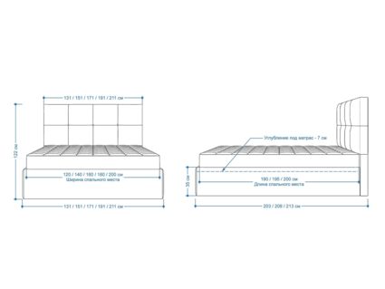 Кровать Lonax Алегра велюр Dolly-3 (с подъемным механизмом) 200х200