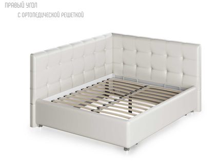 Кровать Nuvola Sabina угловая Velutto 22 160х200