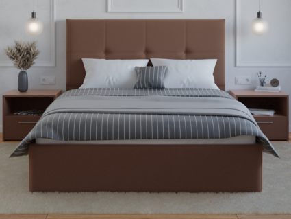 Кровать Lonax Алегра велюр Dolly-17 (с основанием) 160х190