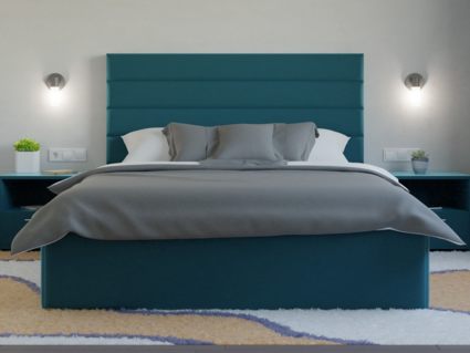 Кровать Lonax Кармела велюр Dolly-17 (с подъемным механизмом)