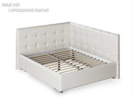 Кровать Nuvola Sabina угловая Velutto 22 160х200