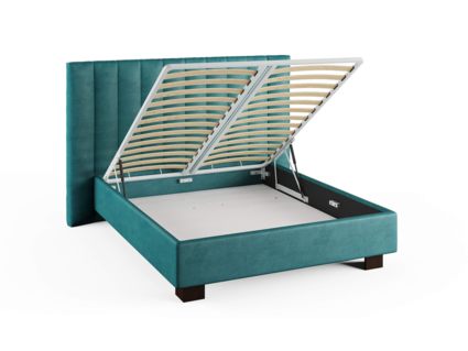 Кровать Сонум Barbara Экокожа Коричневая (с подъемным механизмом)