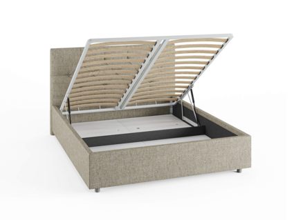 Кровать Сонум Bari Кашемир Серый (с подъемным механизмом) 80х190