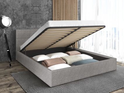 Кровать Sontelle Belart Malta Grey с подъемным механизмом 160х190