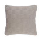 Декоративная подушка Tkano Essential рельефной вязки светло-серая 50х50