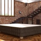 Кровать Mr.Mattress Twin Box экокожа Brown