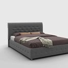 Кровать Sleeptek Premier 1 Экоожа Black (с подъемным механизмом) 160х190